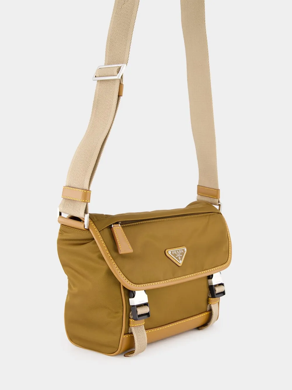 Cork Beige Re-Nylon Shoulder Bag