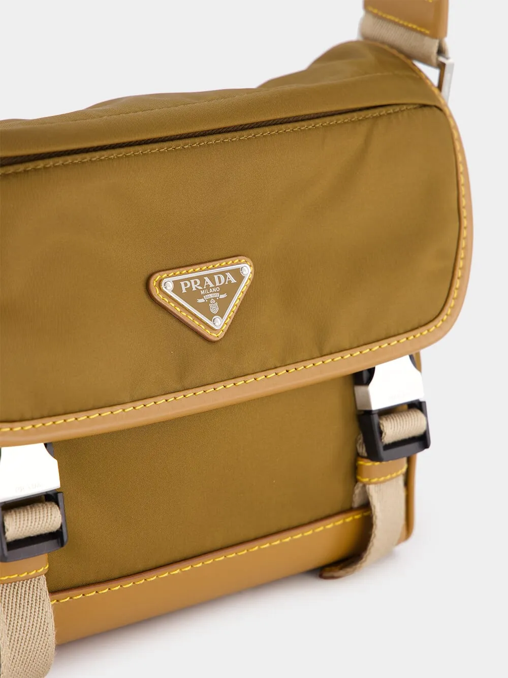 Cork Beige Re-Nylon Shoulder Bag