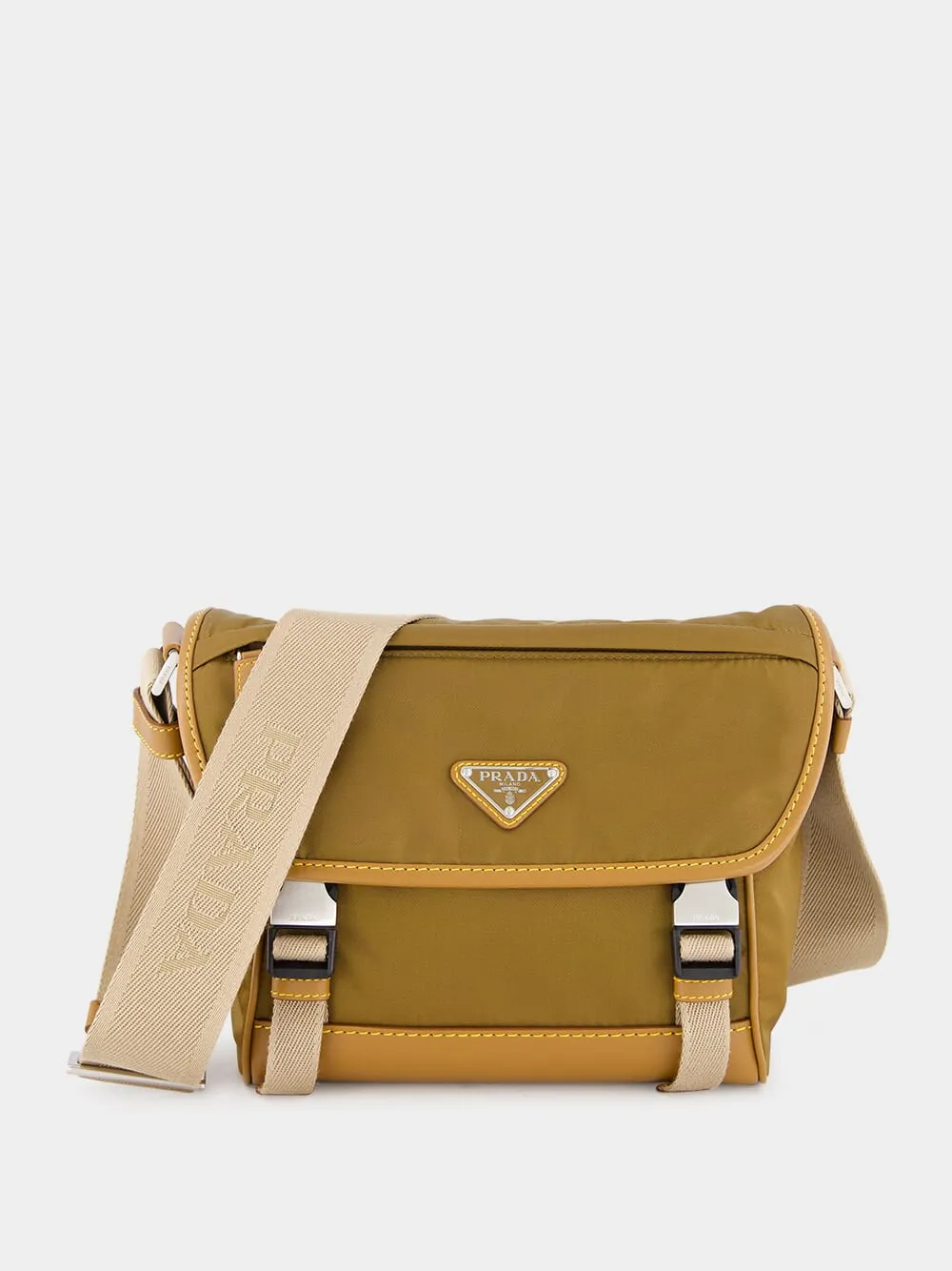 Cork Beige Re-Nylon Shoulder Bag