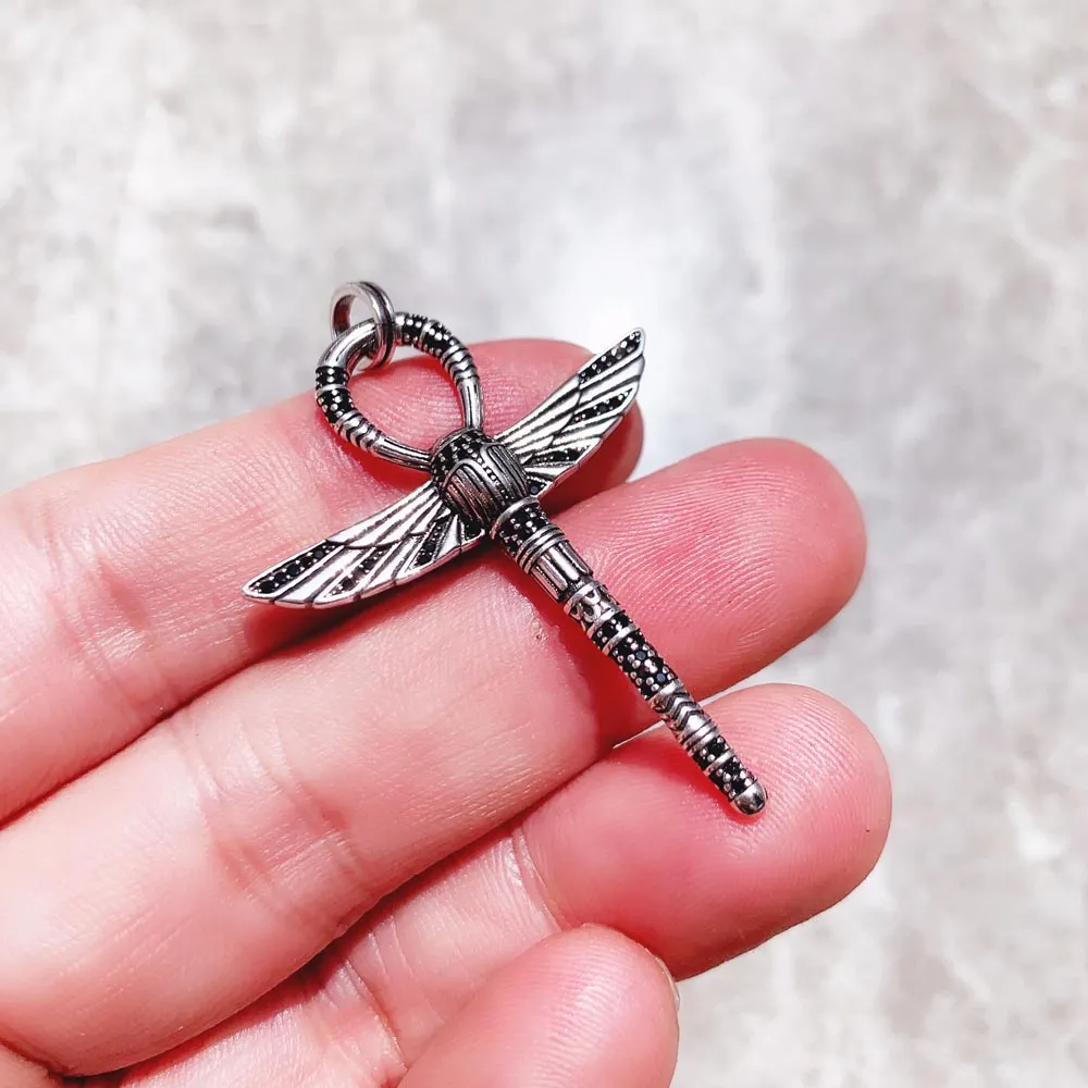 Cross Of Life Ankh With Scarab Fashion Ethnic Jewelry 925 Sterling Silver