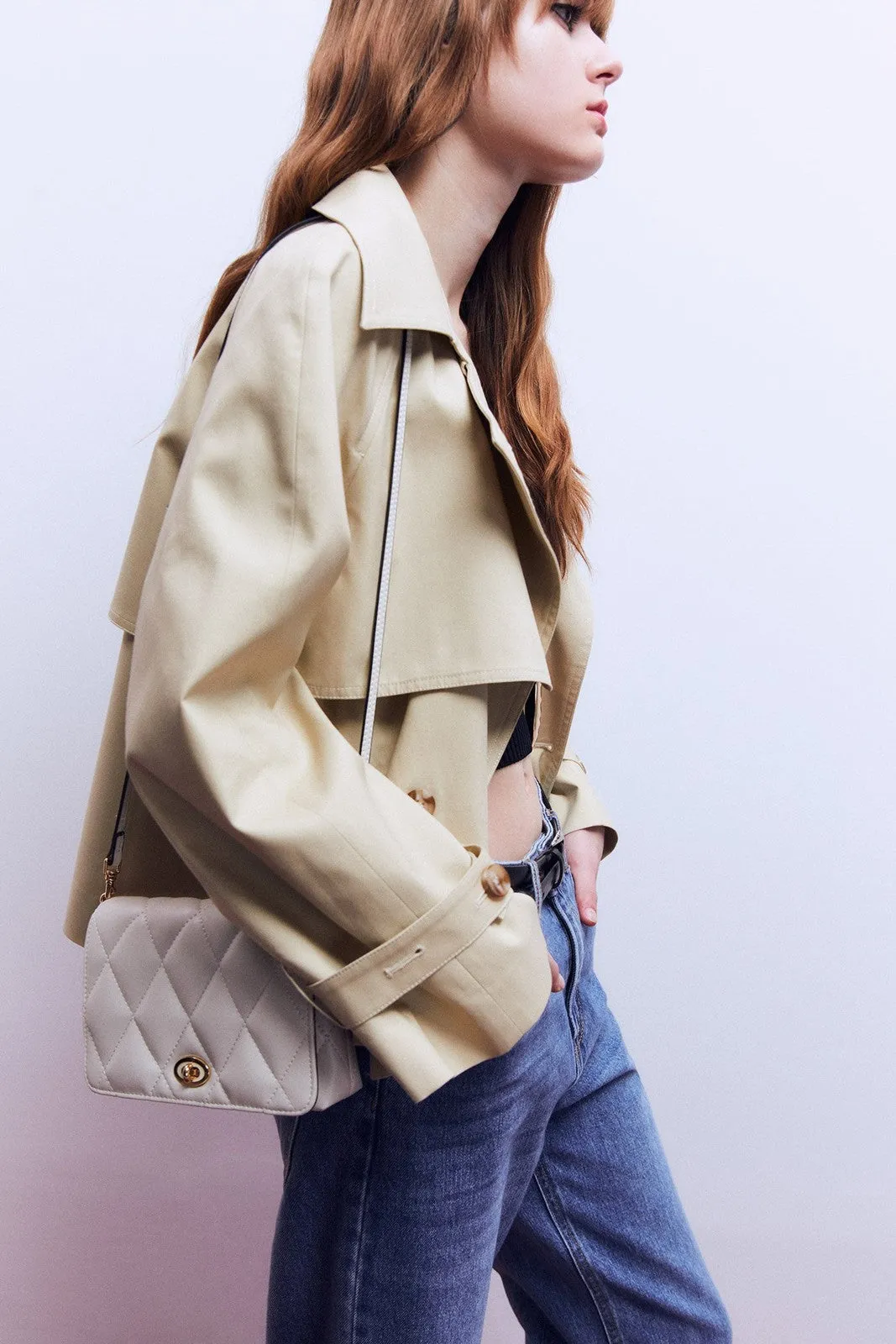 Crossbody Acolchado Rombos - Crude