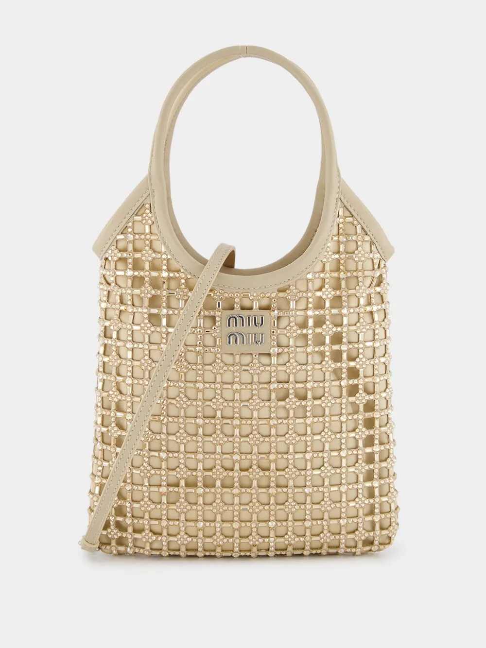 Crystal Embellished Satin Bag