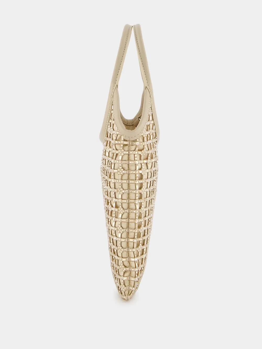 Crystal Embellished Satin Bag