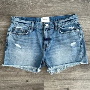 CURRENT ELLIOT The Boyfriend Shorts 2 Year Destroy Rigid Indigo Blue 29 Waist