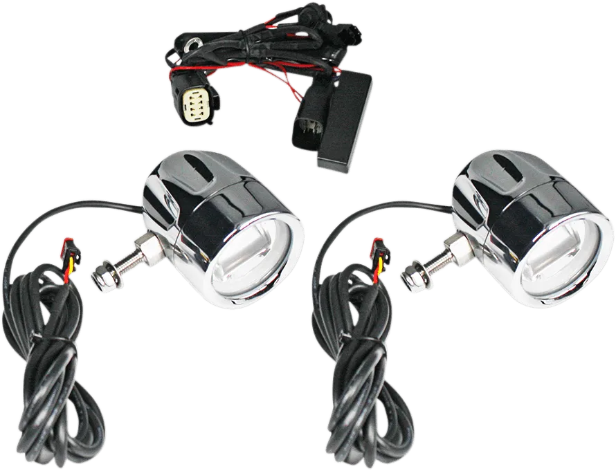 Custom Dynamics PB-FOG-SS8-C LED Halo Fog Lights - Chrome