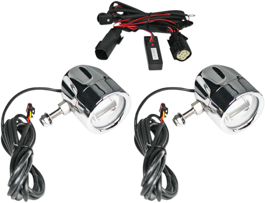 Custom Dynamics PB-FOG-SS8-C LED Halo Fog Lights - Chrome