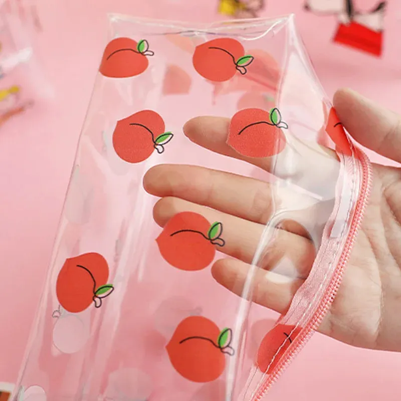 ✨Cute & Clear Pencil Paradise: Waterproof PVC Bag for School & Travel! ✨✏️💖