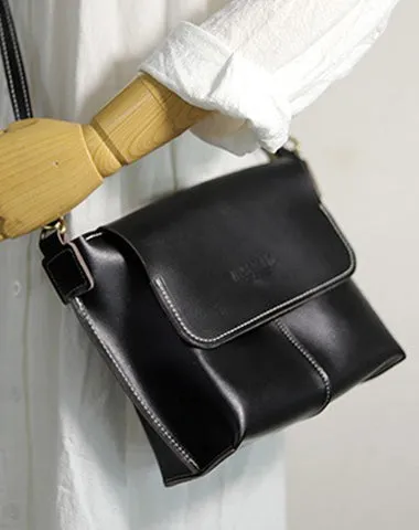 Cute Coffee LEATHER Side Bag Handmade WOMEN Coffee Crossbody BAG Phone Purse FOR WOMEN