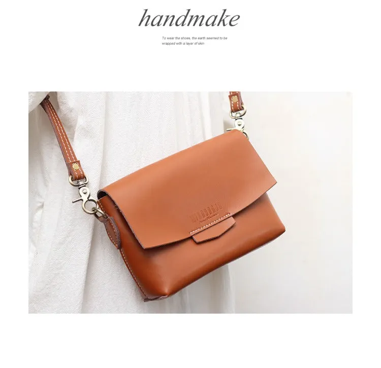 Cute LEATHER Small Side Bag Black WOMEN SHOULDER BAG Small Handmade Crossbody Purse FOR WOMEN