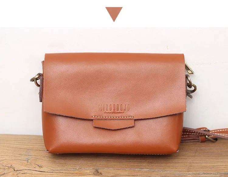 Cute LEATHER Small Side Bag Black WOMEN SHOULDER BAG Small Handmade Crossbody Purse FOR WOMEN