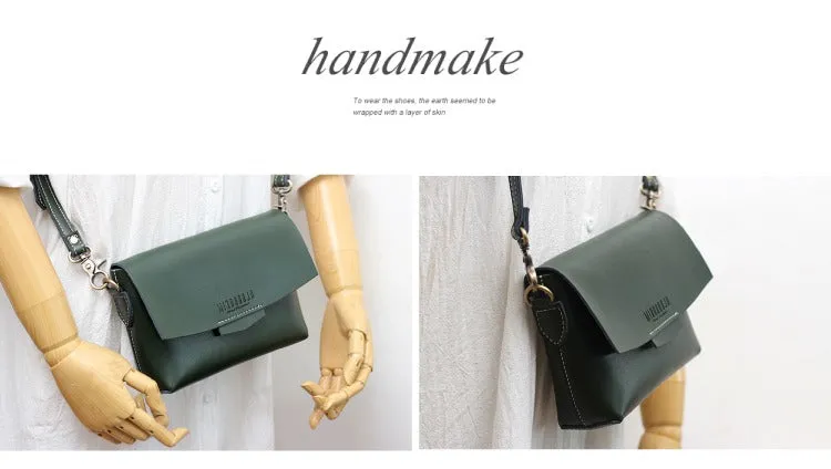 Cute LEATHER Small Side Bag Black WOMEN SHOULDER BAG Small Handmade Crossbody Purse FOR WOMEN