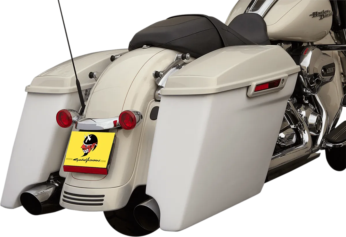 Cycle Visions CV7280 4in. Extended Saddlebag with Cutouts - Left