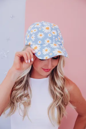 Daisy Baseball Cap - Blue
