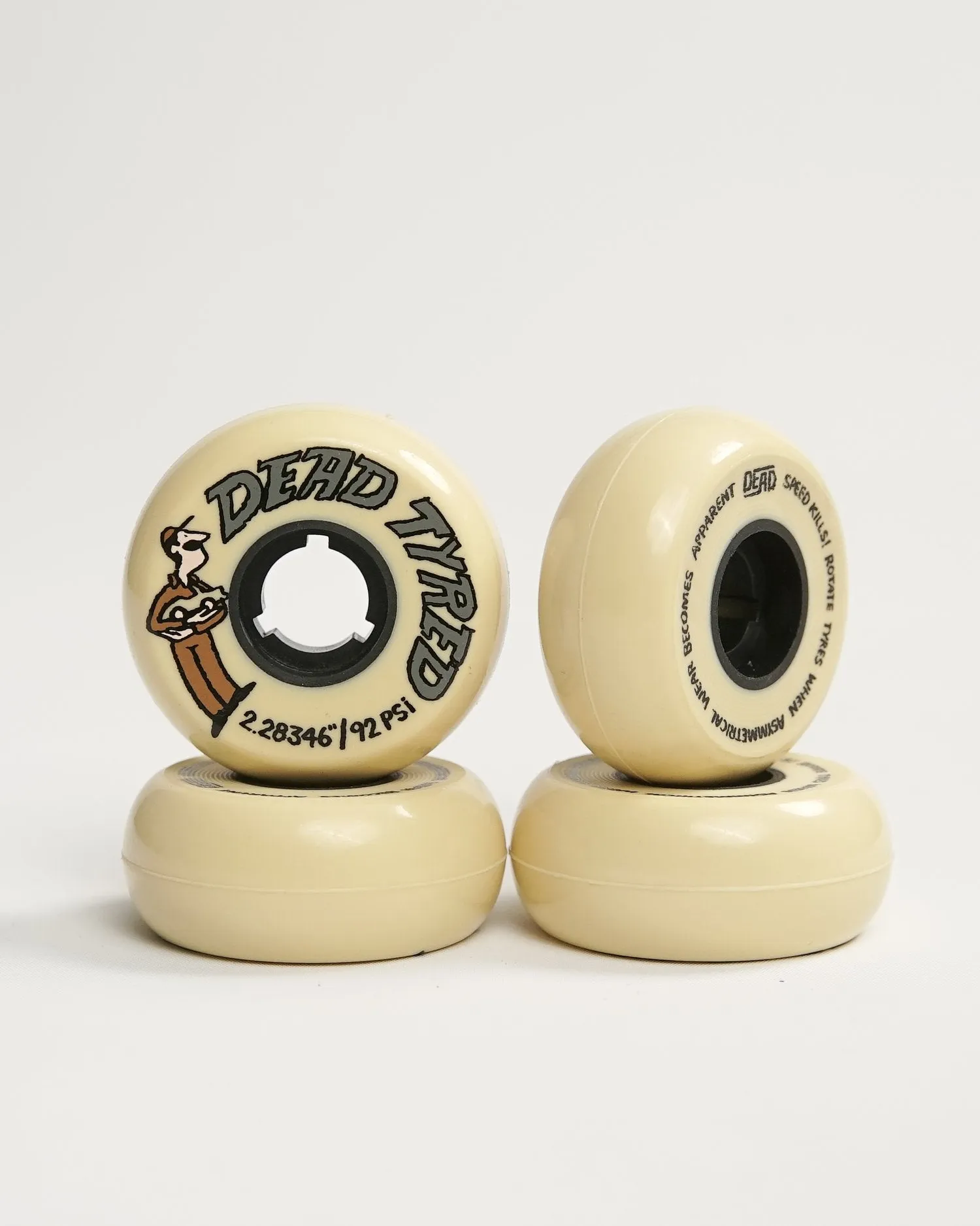 DEAD WHEELS - DEAD TYRED - 58MM/92A - ECRU