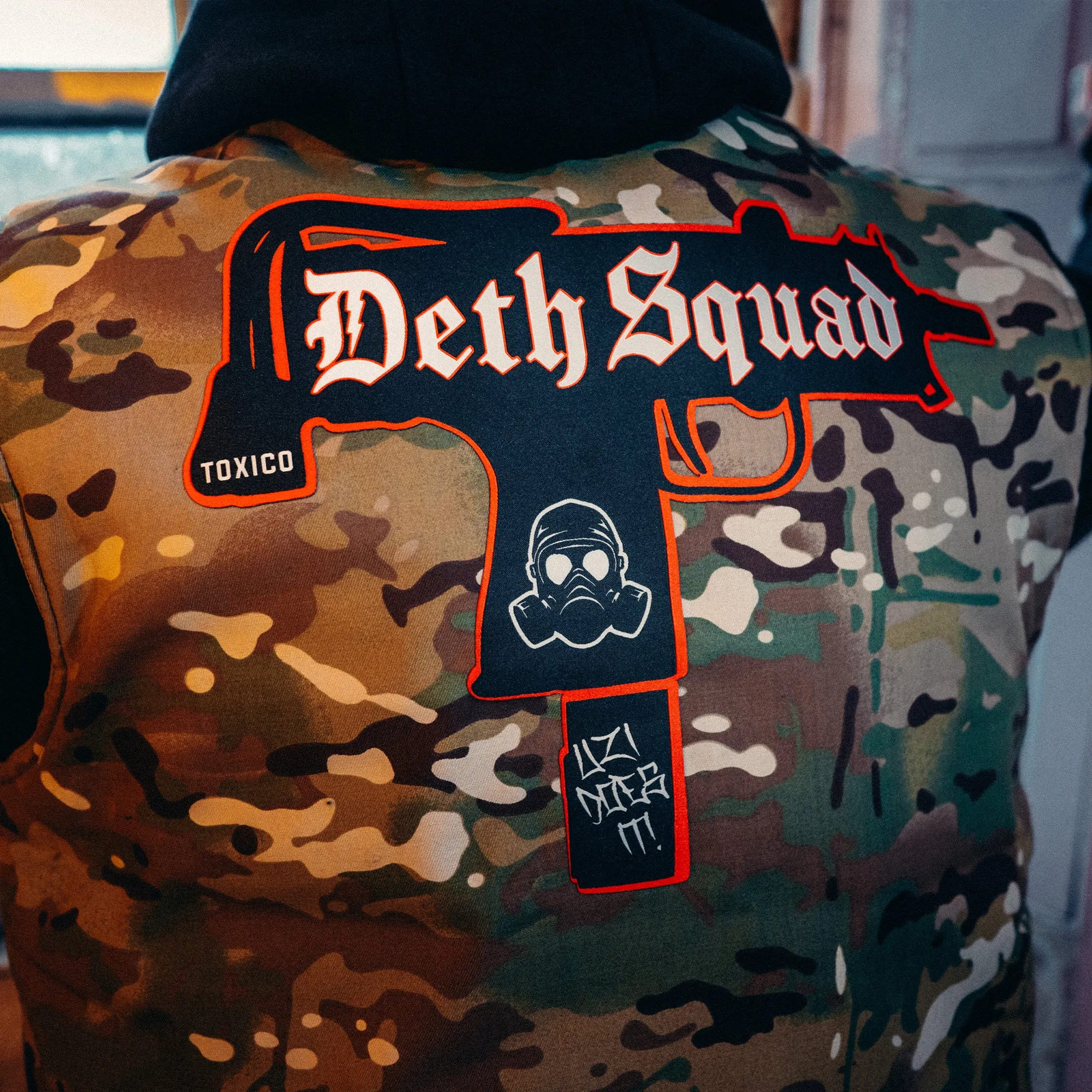 Deth Squad Uzi Camo Bodywarmer