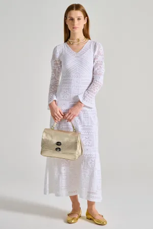 D.exterior Abito Patchwork Lungo Donna
