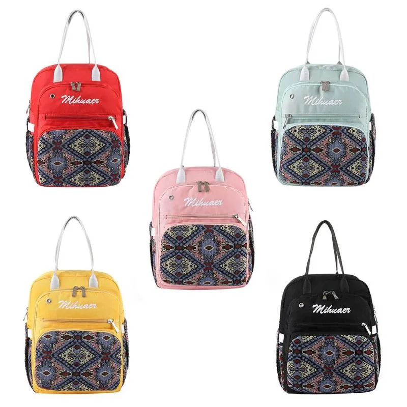Diaper Nappy Women Intelligent Print Bag Bag Massive price drop Handbag Mummy Women Baby Travel Backpack Ethnic Multifunction Bag Storage Nursing Floral