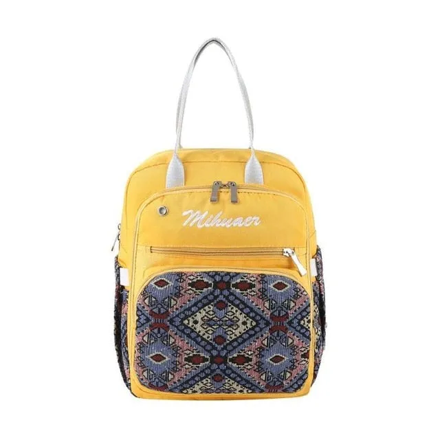 Diaper Nappy Women Intelligent Print Bag Bag Massive price drop Handbag Mummy Women Baby Travel Backpack Ethnic Multifunction Bag Storage Nursing Floral