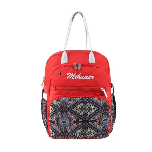 Diaper Nappy Women Intelligent Print Bag Bag Massive price drop Handbag Mummy Women Baby Travel Backpack Ethnic Multifunction Bag Storage Nursing Floral