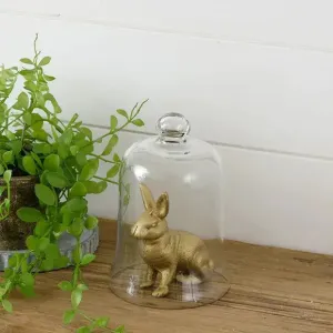 Distressed Gold Finished Rabbit Figurine