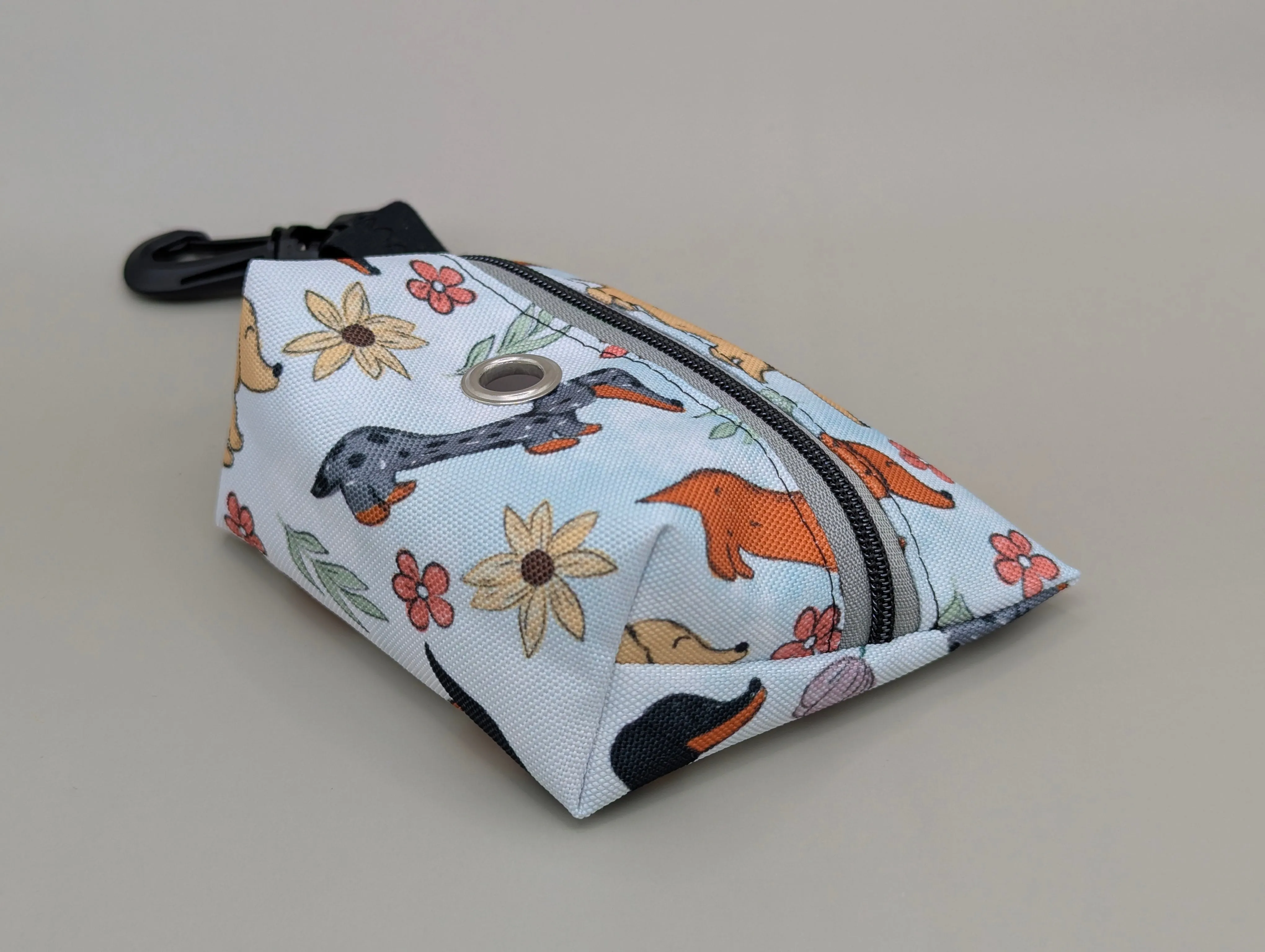 Doodie Duty Bags- Floral Doxie (new design)