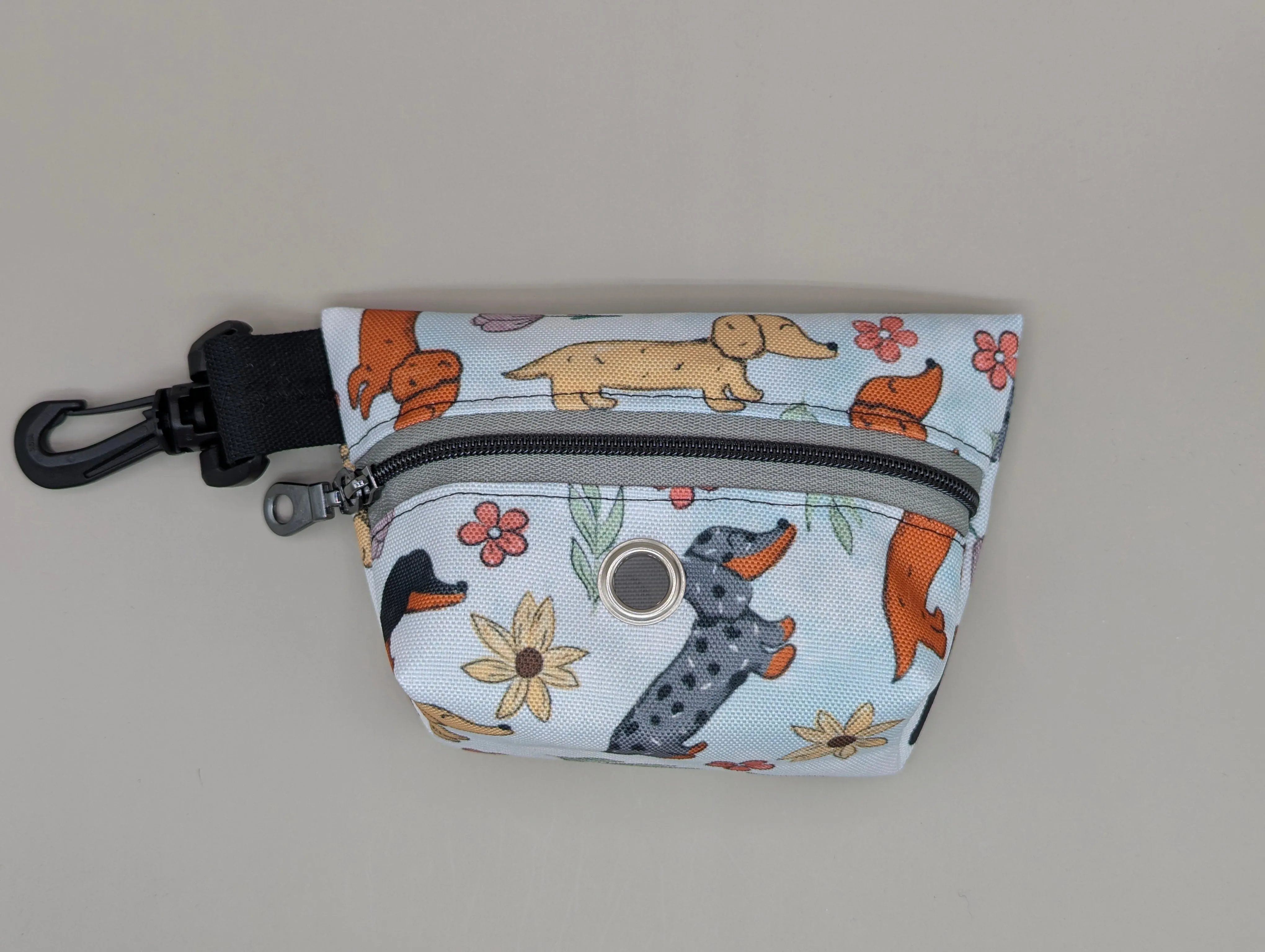 Doodie Duty Bags- Floral Doxie (new design)