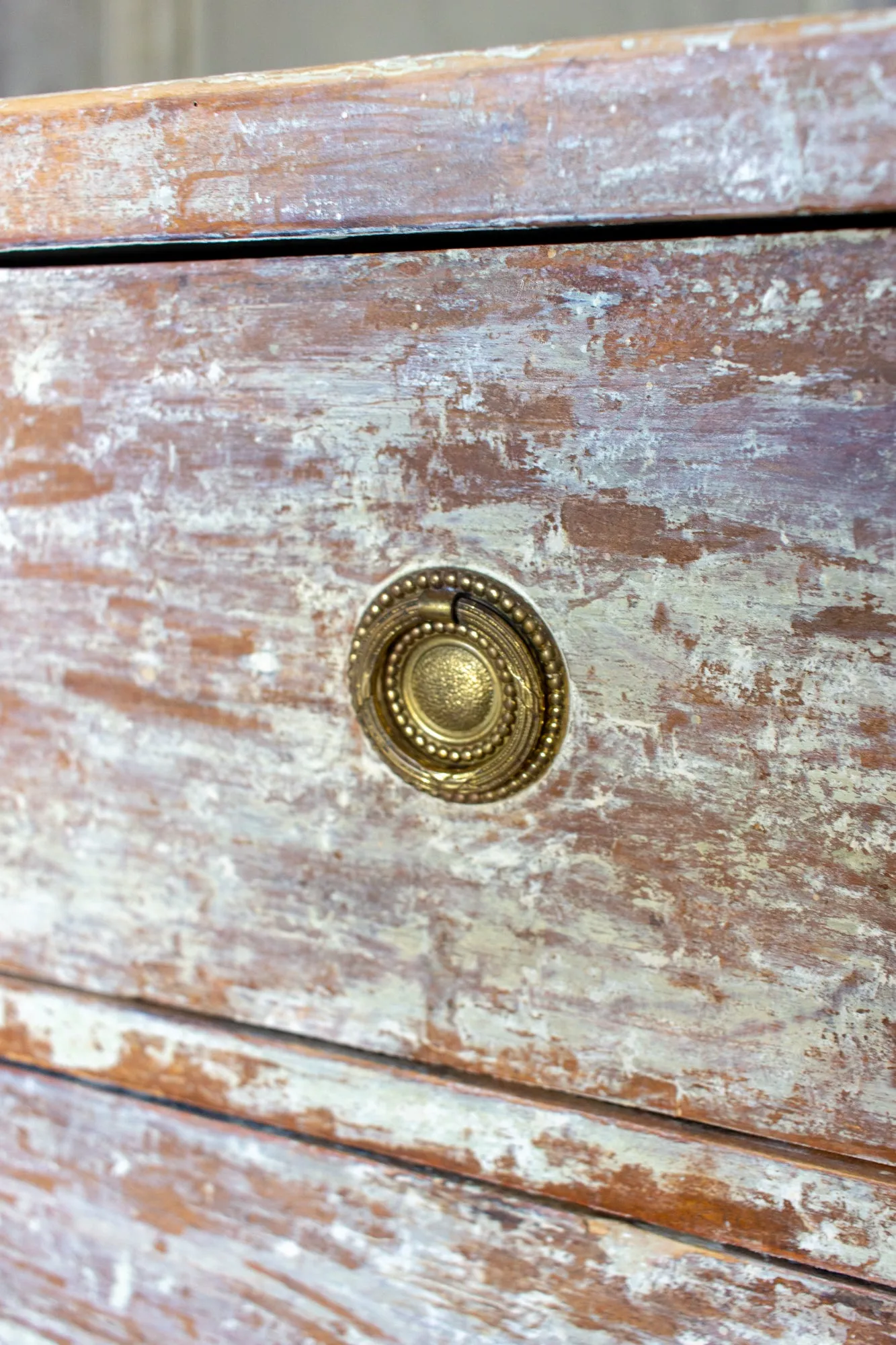 Early 18th Century Gustavian Chest of Drawers with Chalked Finish