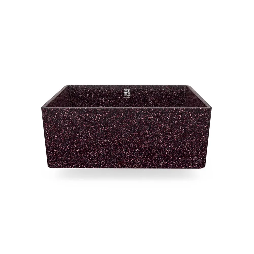 Eco Vessel Sink Cube40 I Washbasin | Berry I SPAFAIR