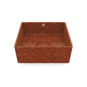 Eco Vessel Sink Cube40 I Washbasin | Clay I SPAFAIR