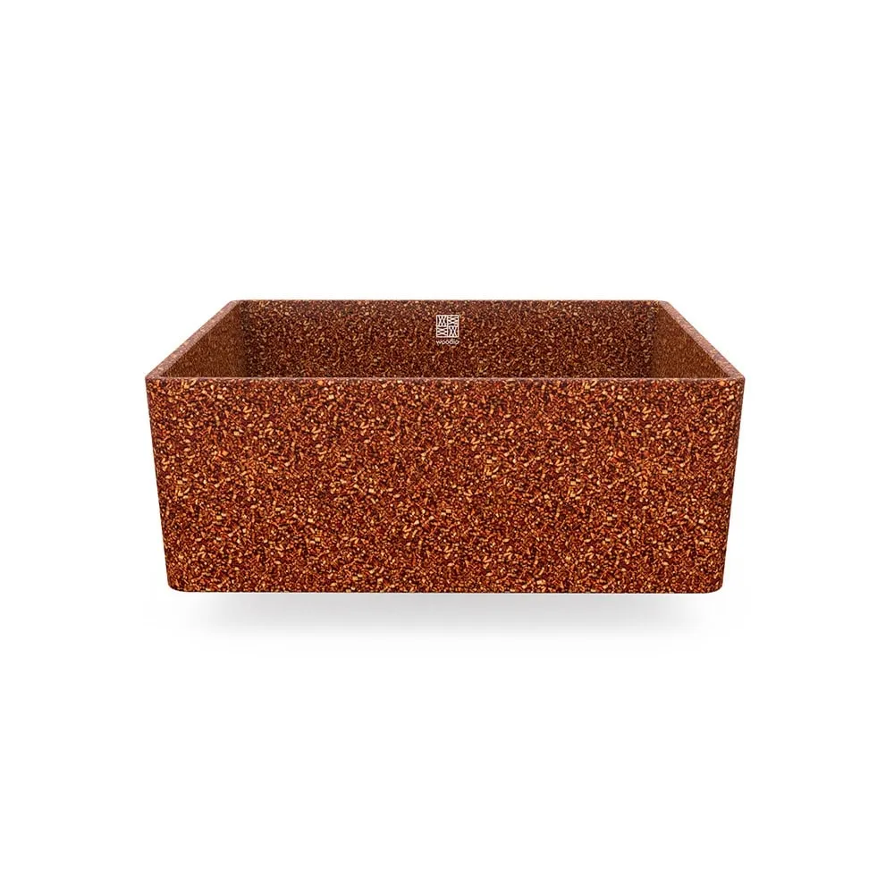 Eco Vessel Sink Cube40 I Washbasin | Clay I SPAFAIR