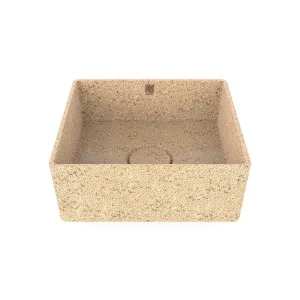 Eco Vessel Sink Cube40 I Washbasin | Natural I SPAFAIR