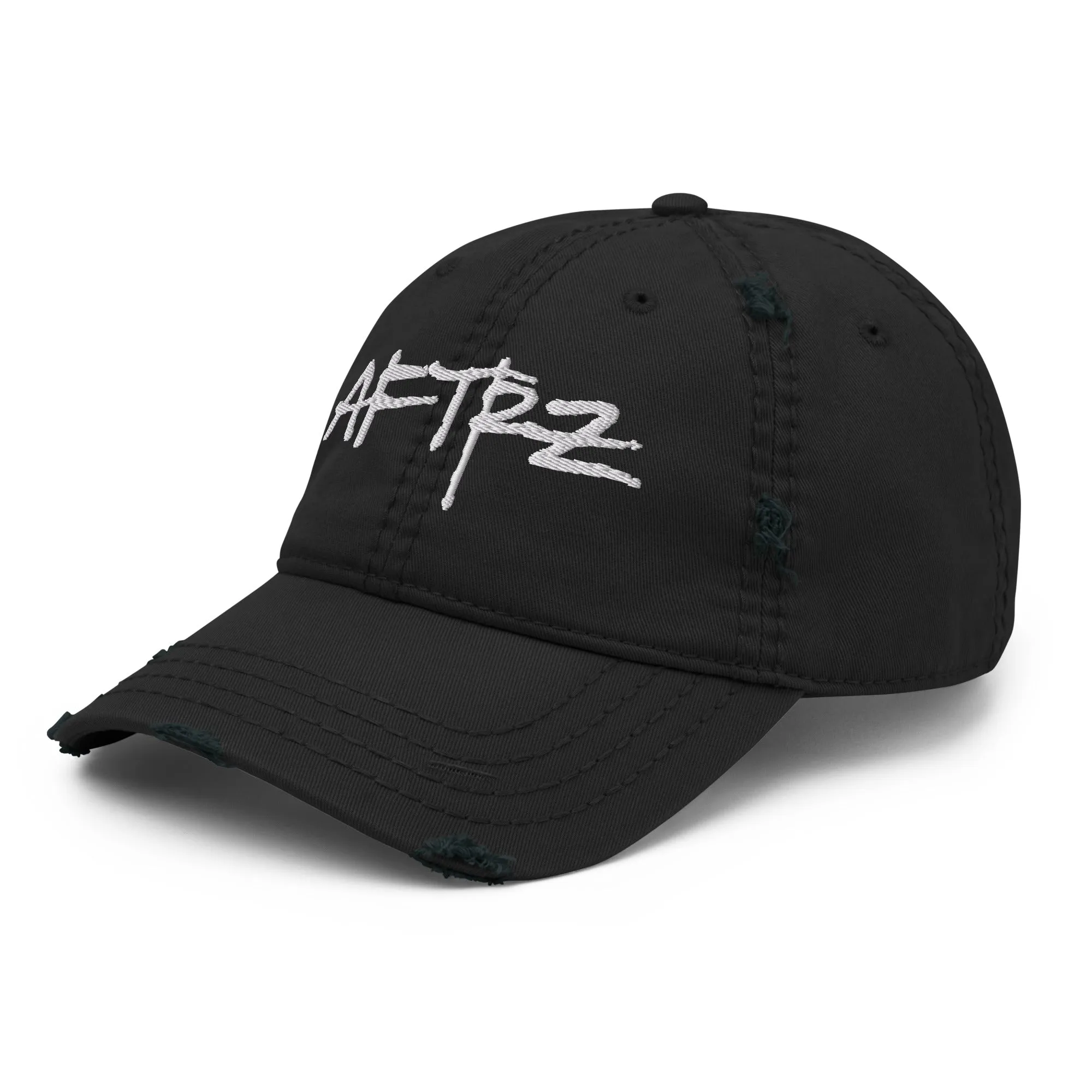 Embroidered Aftrz Distressed Dad Hat