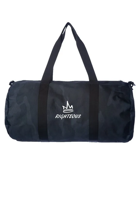 EMBROIDERED OG LOGO CAMO DUFFEL BAG
