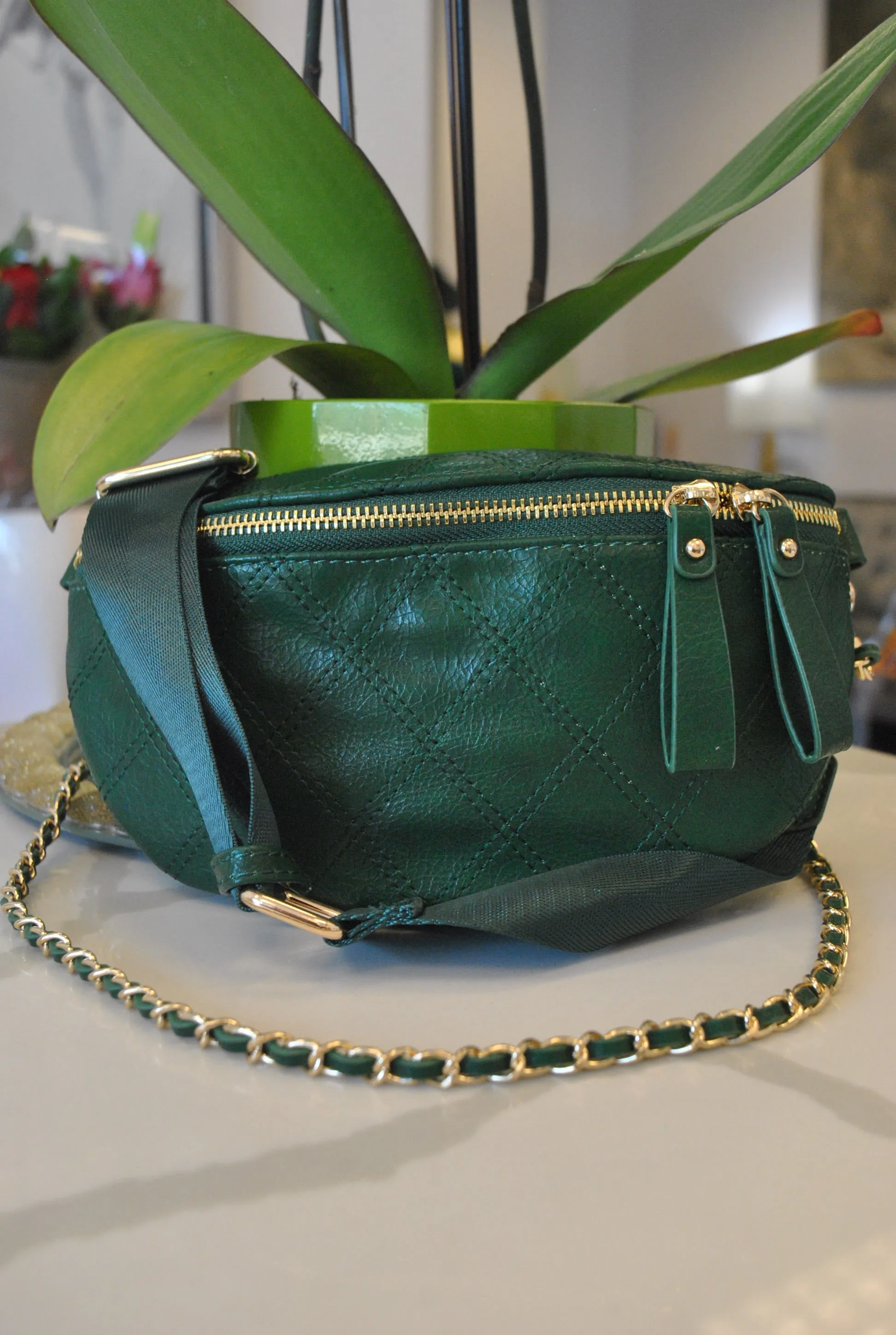 EMERALD GREEN CROSSBODY