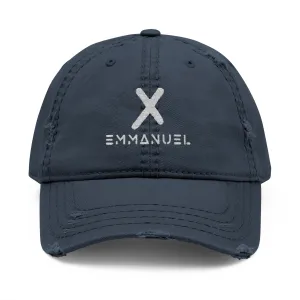 Emmanuel Distressed Dad Hat - Casual Embroidered Cap for Everyday Wear