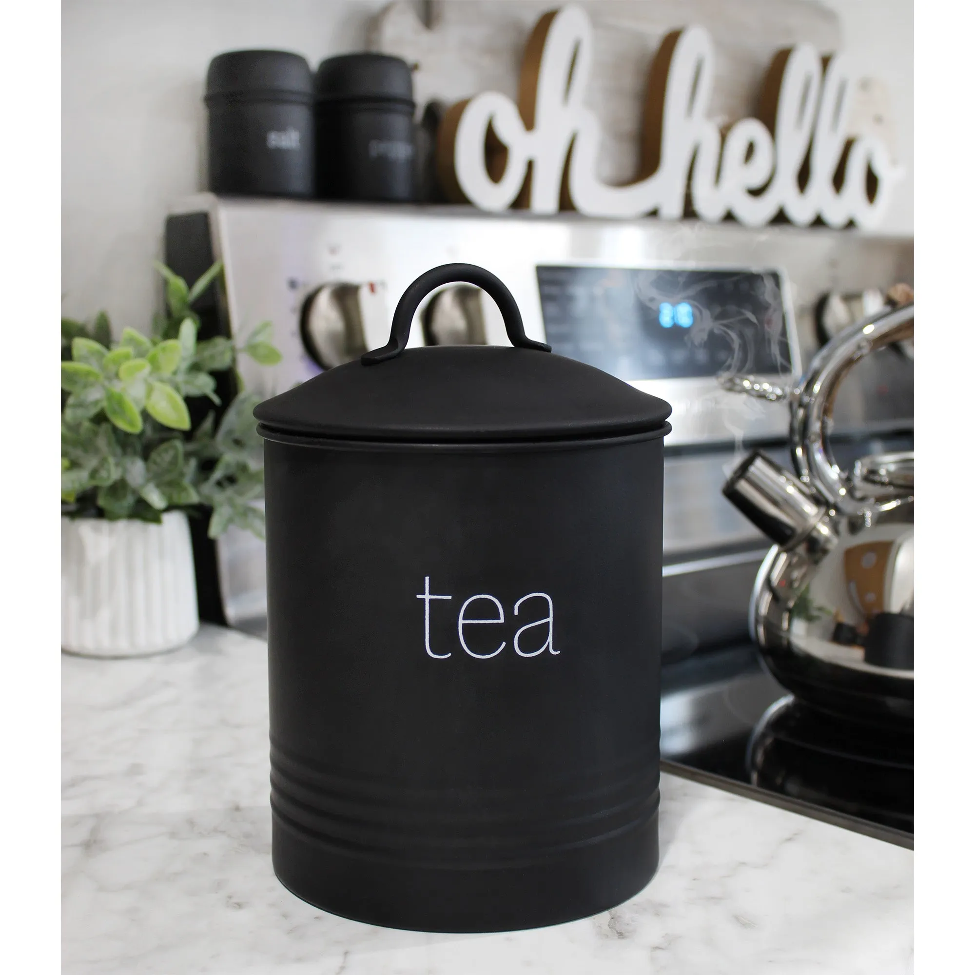 Enamelware Black Tea Canister (Case of 12)