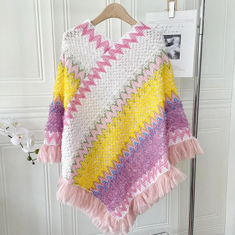 Ethnic Style Irregular Shawl Scarf