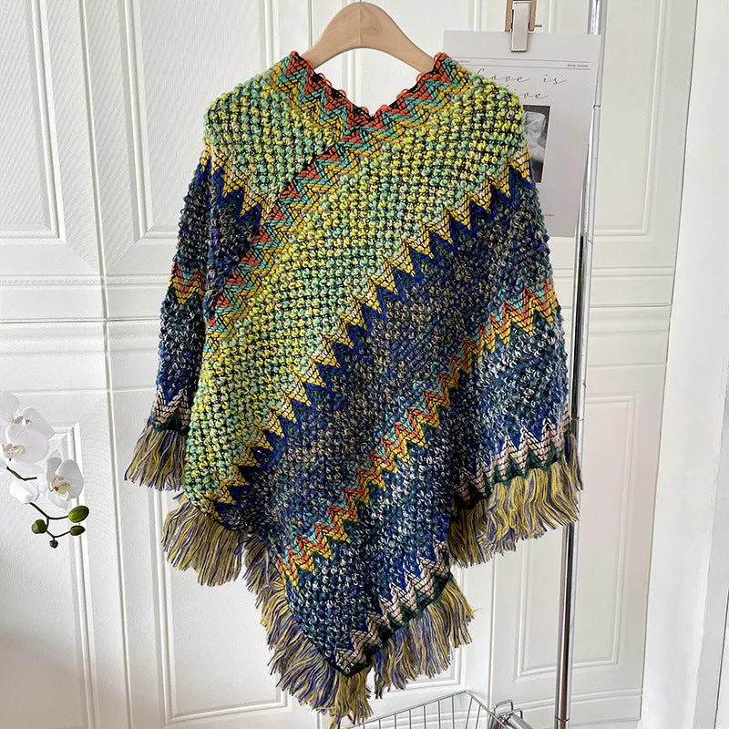 Ethnic Style Irregular Shawl Scarf