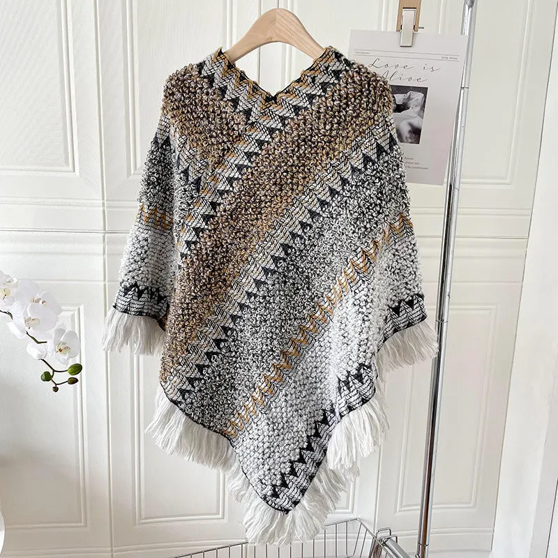 Ethnic Style Irregular Shawl Scarf