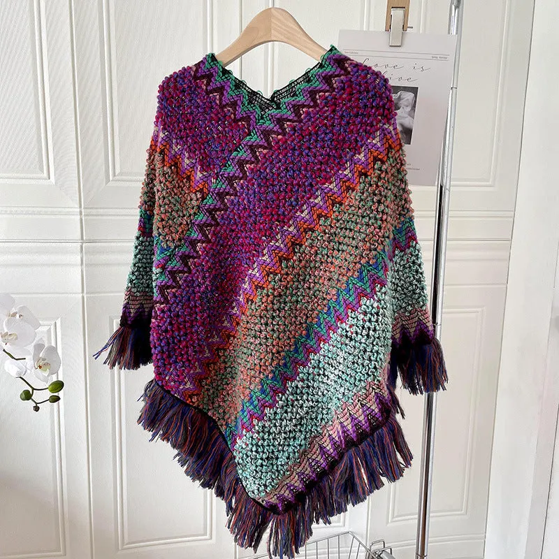 Ethnic Style Irregular Shawl Scarf