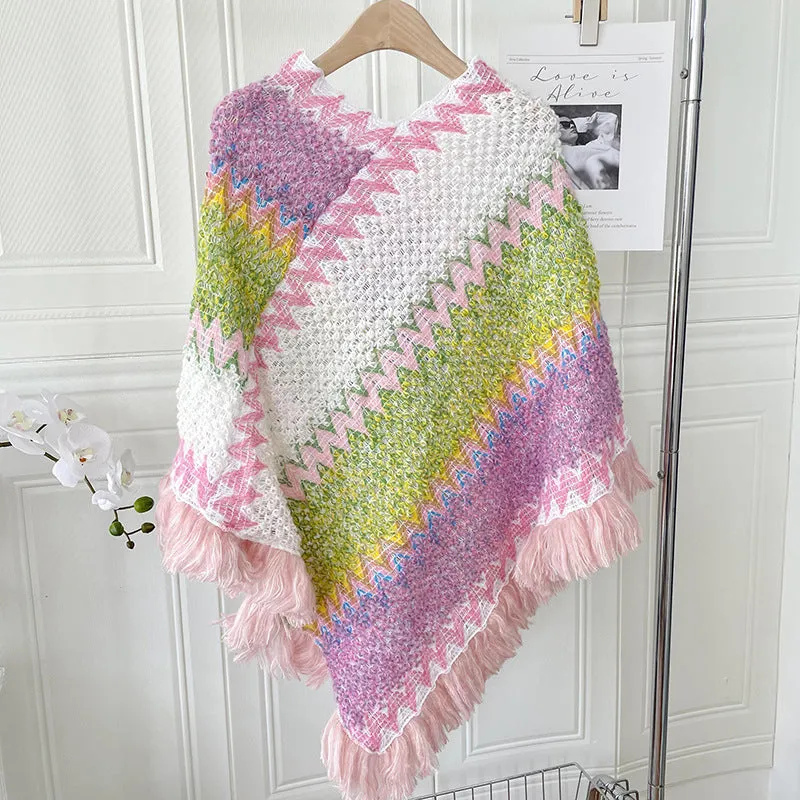 Ethnic Style Irregular Shawl Scarf