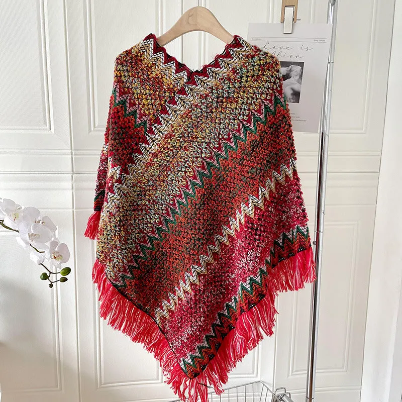 Ethnic Style Irregular Shawl Scarf