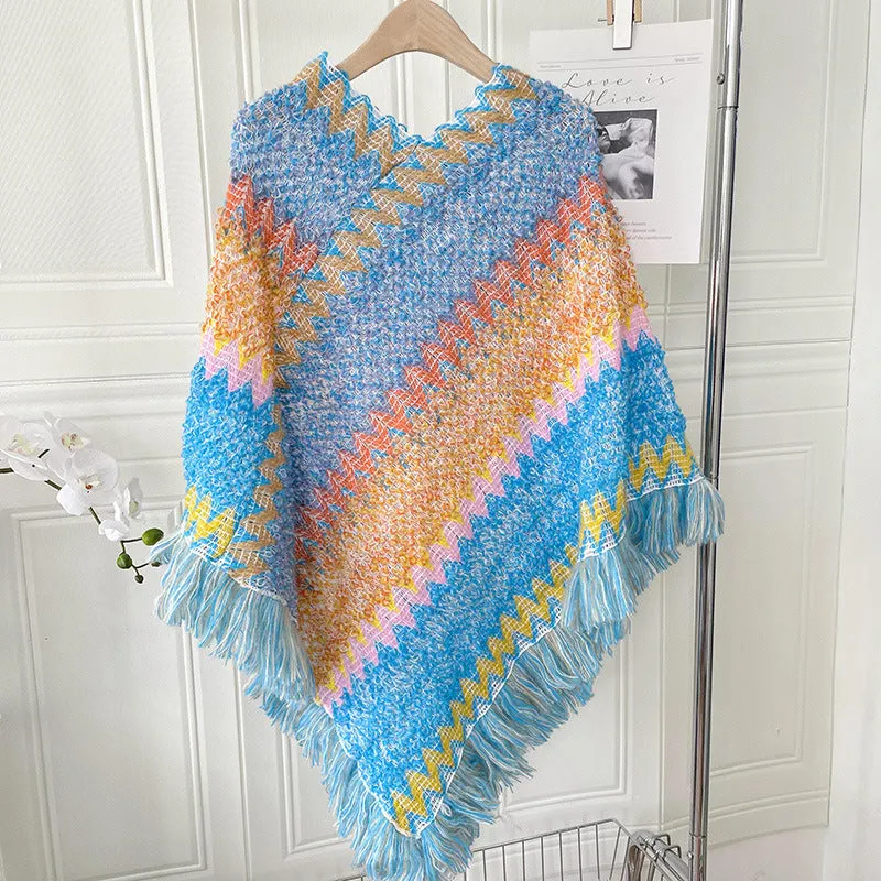 Ethnic Style Irregular Shawl Scarf