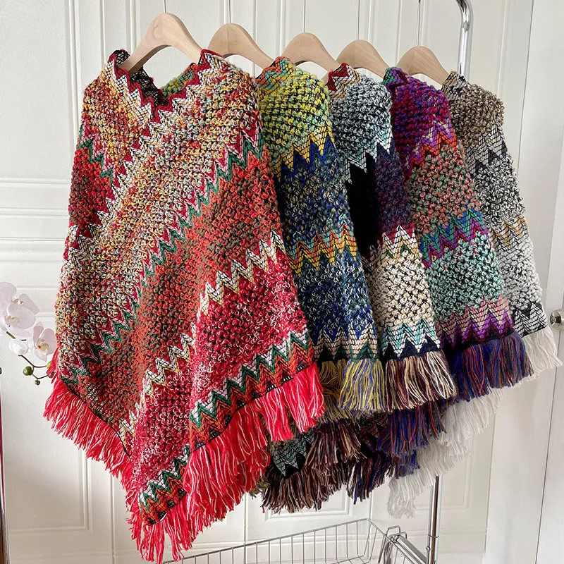 Ethnic Style Irregular Shawl Scarf