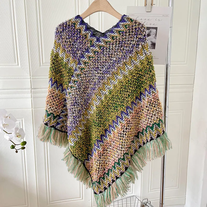 Ethnic Style Irregular Shawl Scarf