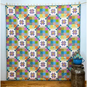 Evening Glow Quilt Kit, APQ Issue 191, Serendipity Woods Scrappy Version, Pattern by Sarah Maxwell, 84 1/2" Square