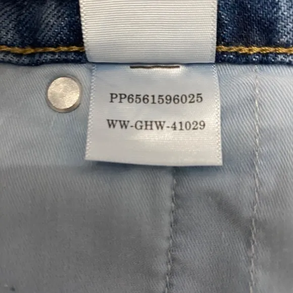 Everlane The Way High Cropped Raw Hem Jeans in Vintage Indigo, Women's Size 35