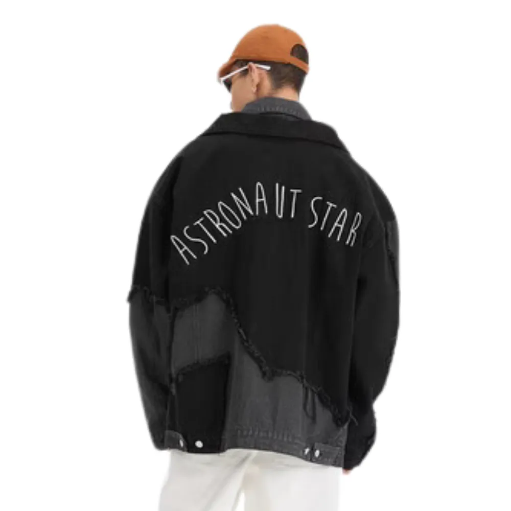 Fake Two Piece Patchwork Denim Jacket