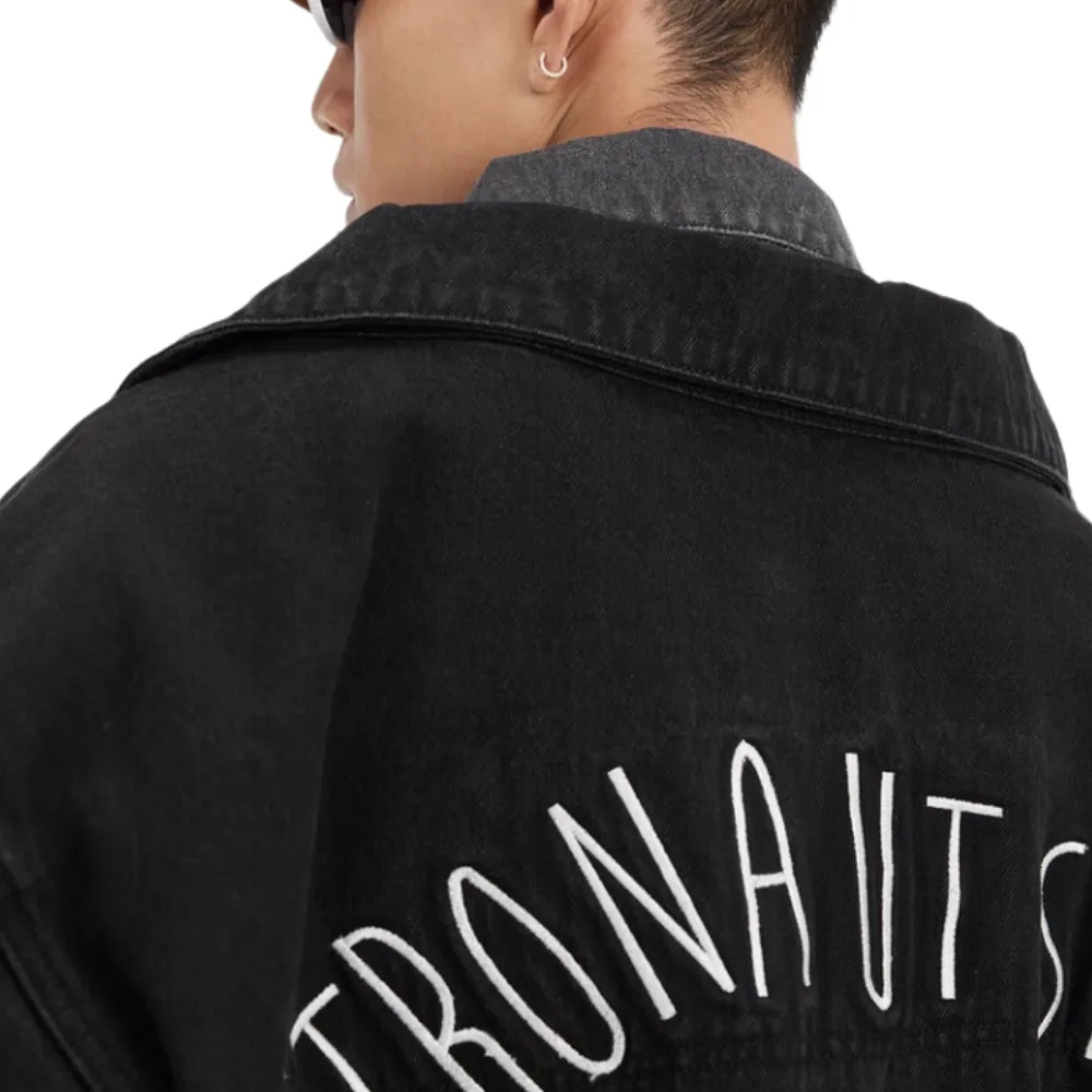 Fake Two Piece Patchwork Denim Jacket