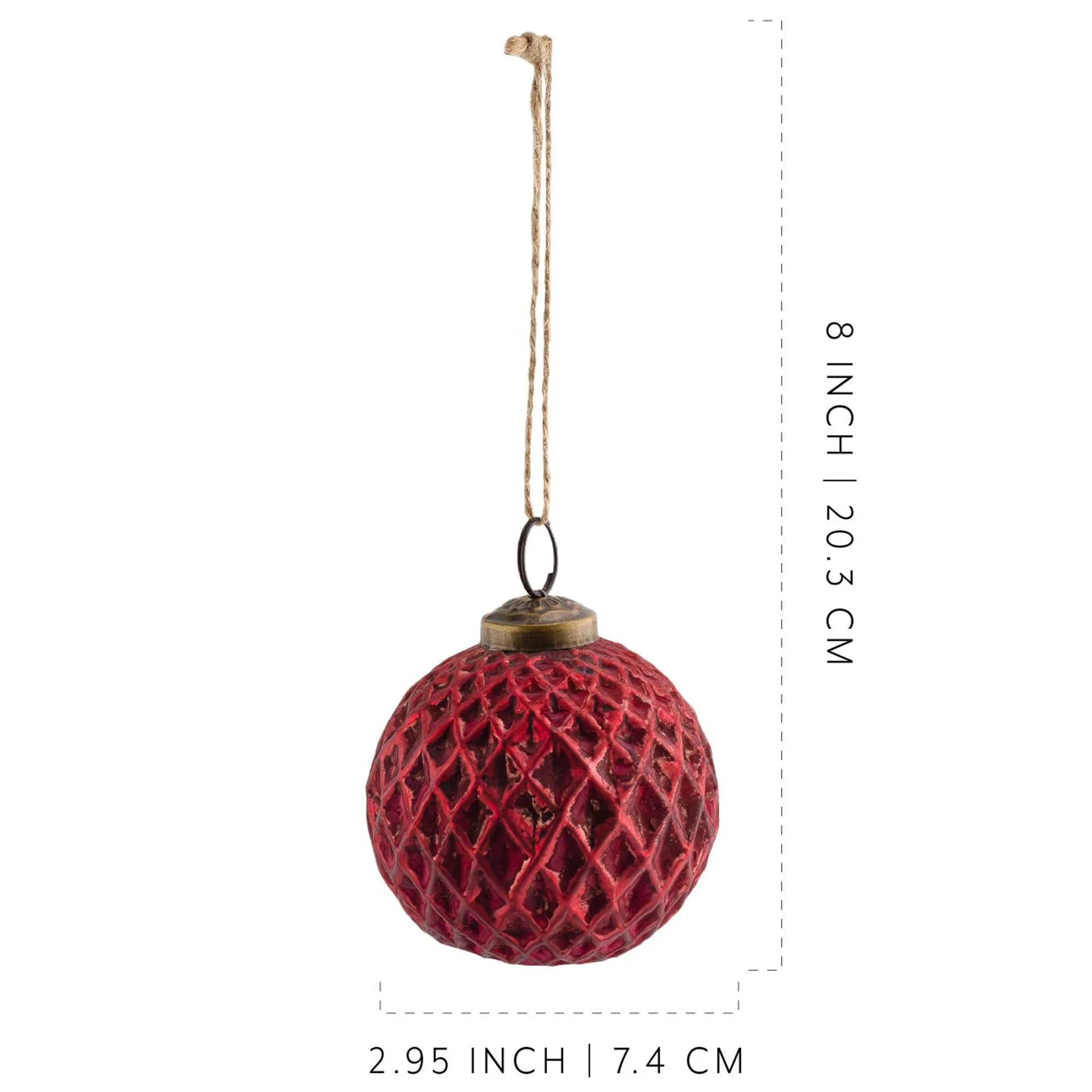Farmhouse Ball Ornaments (Set of 6)